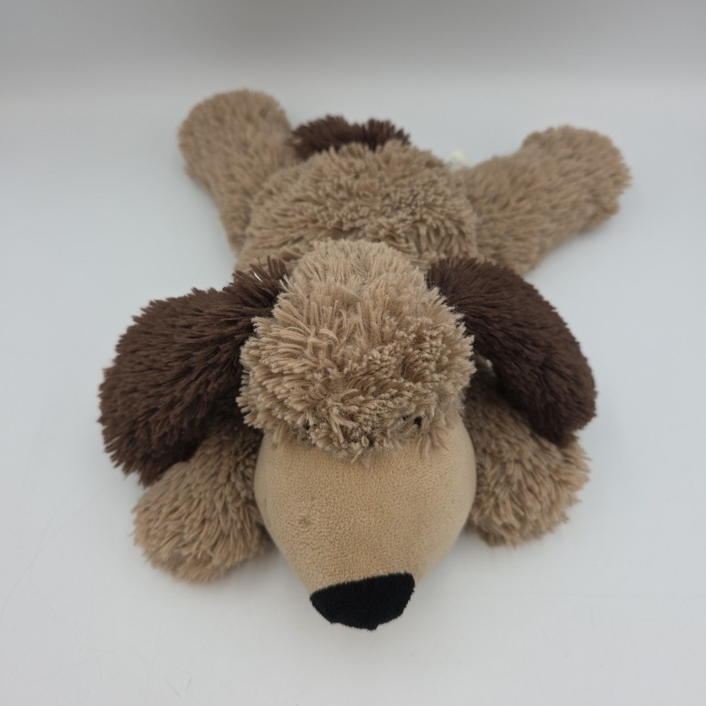 Warmies Plush Weighted Brown Furry Soft Puppy Comfort Microwaveable Stuffed 9"